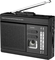 Cassette Player Recorder Converter with AM FM Radio,Built-in Speaker,Cassette...