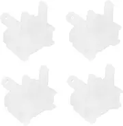 [EXQUIMEUBLE] 4pcs Vertical Blind Control Wand Replacement Kit White Repair Parts for DIY Homeowners Easy Install Roller Blinds Accessories