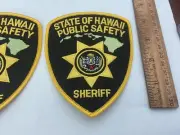 State Of Hawaii Public Safety Sheriff collectors patch New Full Size