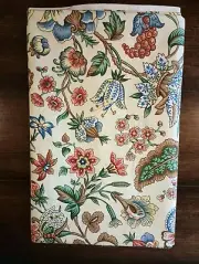 Alhambra Gardens Collection III Floral Decorator Fabric 54x57 1/2 Jacobean New