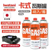 在飛比找蝦皮商城優惠-【Iwatani岩谷】卡式瓦斯罐CB-250-OR 250g