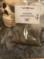 FRESH Authentic Old Cemetary Graveyard Dirt~Witchcraft Voodoo, Casting 3oz