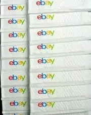 NEW Lot of 25 eBay Logo Branded Airjacket Padded Envelopes Mailers 6.5" x 9.25"