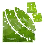 5X Double Wedding Rings Quilt Templates Wedding Rings Set Templates Reusable Quilting Gauge Tool 5pcs