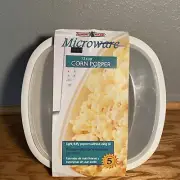 Vintage Nordicware Microwave Popcorn Popper 12 Cup Bowl with Lid Corn Popper New