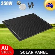 350W 12V Fixed Solar Panel Mono Full Black Home Off Gird Battery Charging Power