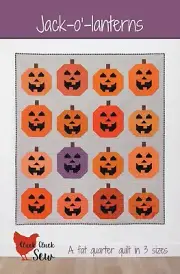 Cluck Cluck Sew JACK-O' LANTERNS - QUILT Pattern