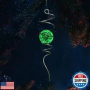 Goollyrusim Glow in The Dark Gazing Ball Spiral, Wind Spinner Tail, Wind Spin