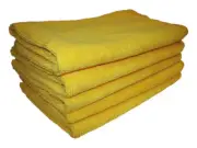 Microfibre Cloth Towels Pack of 5 Yellow For Infectious Areas (MFYLW)