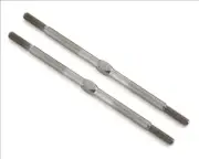 Schumacher Cougar Laydown 76mm Titanium Turnbuckle (Silver) (2) [SCHU7674]