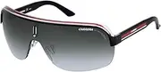 [Carrera] Topcar 1 KB0-PT Shiny Black & Red on Clear/Grey Gradient Unisex Shield Sunglasses