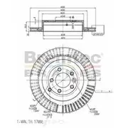 Bremtec Euro-Line GeoZinc Coated Brake Rotor - BDR17150EL