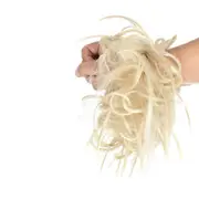 2 Pcs Synthetic Messy Bun Tousled Hairpiece Elastic Band Chignon Hair Synthetic Hairpiece Curly Scrunchie Hair For Women