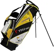 Portable Golf Rack Bag with Braces Bracket Golf Bag with Stand Support Lightweight Golf Bag Antifriction Golf Rack Package Yellow One Size