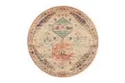 Rug Culture Large Multi-Colour Vintage Look Aztec Rug