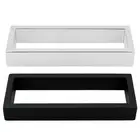 200mm Chrome Black Grey Single Towel Ring Rail Rack Holder Square Premium SUS304