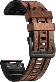 [TIOYW] 22 26mm Sport Silicone Leather Strap for Garmin Fenix 5X 5 Plus 6X 6 Pro 935 945 3 3HR Fenxi 7X 7 Steel buckle Easyfit Wristband
