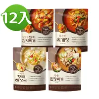 在飛比找蝦皮商城優惠-【韓味不二】韓國即食湯品超值12入組(300g)(泡菜豬肉鍋