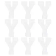 Embroidered Letter Patches 2" Alphabet Y Iron on Patch (White, Pack of 9)