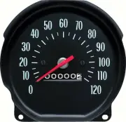1970 Chevelle El Camino Monte Carlo; Speedometer; 120 MPH; Light Green Markings