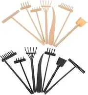 14Pcs Mini Zen Garden Rake Set Sand Tools for Desktop Zen Garden Meditation Relaxation Office Decor Elegant Feng Shui Accessories