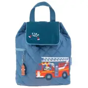 Stephen Joseph Quilted Firetruck Backpack NEW