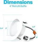 Sunco 10Pack LED Recessed Lighting 4" 5000K Daylight Dimmable Can Lights 11W=60W