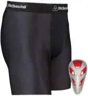 MCDavid 9255 Men Performance Athletic Workout Boxer With FlexCup Black Small