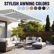 ALEKO Retractable Motorized Home 10 x 8 feet Awning Patio Canopy