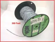West Penn 225, 16 AWG 2 Conductor Unshielded Non-Plenum Grey Speaker Wire 300 Ft