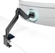 Mount-It! Heavy Duty Monitor Desk Mount for 49 and 57 Inch Ultrawide Monitors, Full Motion Gas Spring Height Adjustment
