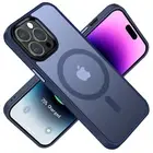 For iPhone 14 Pro Translucent Hard Magnetic Phone Case Compatible with Magsafe