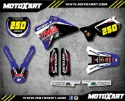 Yamaha YZ 125 1996 - 2001 Full custom graphics kit VALLI style stickers decals