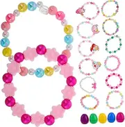 Kisangel 1 Set Eggs Laying Eggs Classroom Decoration Egg Crafts Decoration Craft Decoration Party Bag Fillers Bracelet Plastic