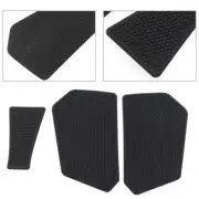 2x Tank Grip Pads with Center Tank Protector Fit Honda CBR 600RR 2020-2023 Black