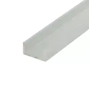 Alu347-M Mill Finish 5/8 Inch Inside Dimension Mldg Aluminum U-Channel/C-Channel