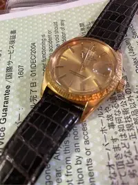 在飛比找Yahoo!奇摩拍賣優惠-稀有珍藏Rolex 1607 Datejust K18YG 