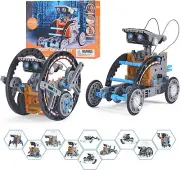 STEM 12 in 1 Solar Robot Kit,Educational Building Science Experiment Kit,Diy Bui