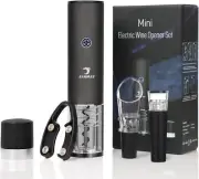 Electric Wine Bottle Opener Set, Rechargable Automatic Corkscrew Black-5