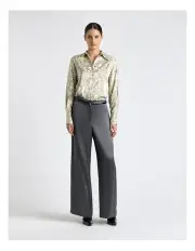 [Cue] Lattice Chintz Floral Shirt