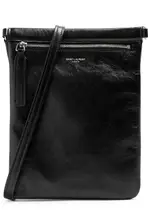 Saint Laurent Flat Side Leather Cross-body bag - Black ONE SIZE