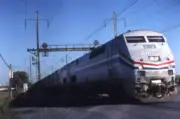 Amtrak 57 train Ronks Pennsylvania Train Railroad Old Photo 2