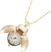[CATIEBYE] 1pc Pocket Watch Pedometer Watch Fob Watch Pendant Watch Swing Device Mini Digital Watch Gold Watch Watches for Boys Watch with Secret Compartment Owl Chain Golden Quartz