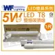 舞光 LED-1103ST T8 5W 6500K 白光 1尺加蓋 LED 壁燈 吸頂燈 _ WF430761A