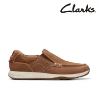 在飛比找momo購物網優惠-【Clarks】男鞋 Sailview Step 縫線工藝設