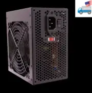 650W Black Gaming 6+2 pin PCIe 4-SATA ATX 8pin 12V Power Supply 120mm Fan PSU