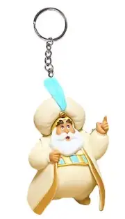 Sultan 2.5" PVC Key Ring Keychain Pvc Figurine Figure Aladdin Ornament Charm New