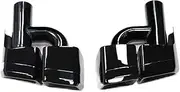 2pcs/lot Quad Car Exhaust Tip Compatible For Mercedes Benz W212 E63 CLS W204 Exhaust Systems Nozzle 304 Stainless Steel Muffler Tip(H Black)