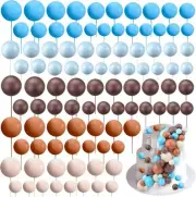 108 Pcs Balls Cake Topper Balloons Cupcake Topper DIY Cake Insert Topper Foam