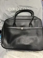 Oroton Melanie Black Leather Work Tote. BNWT RRP $695